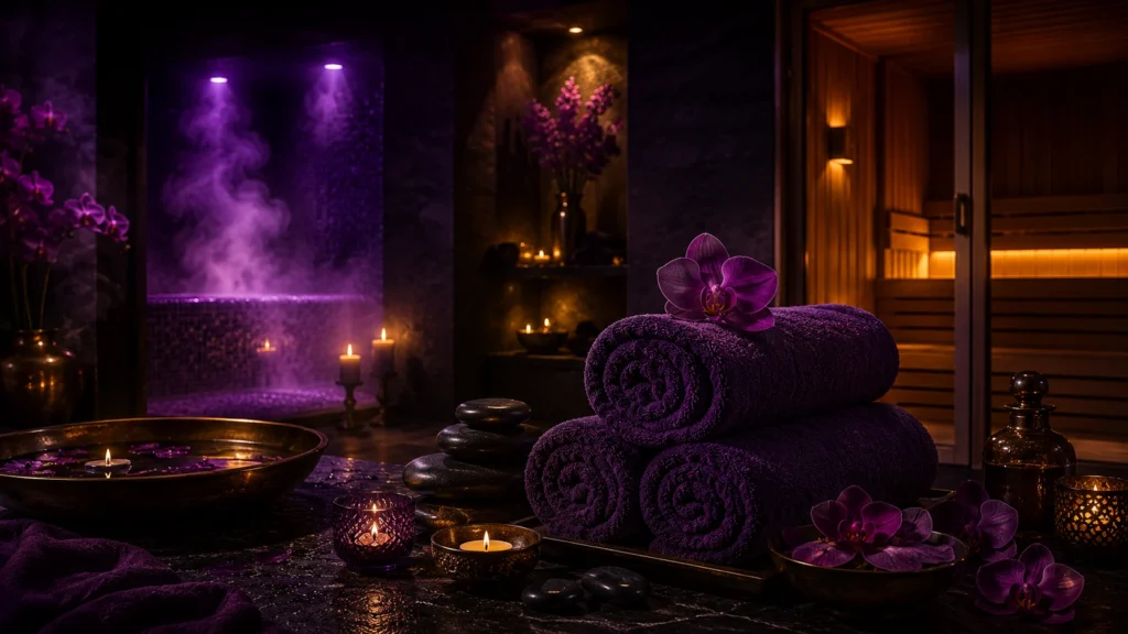 Luxury sauna and steam spa experience for men at Mykonos Men's Spa in Delhi